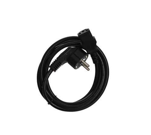 Кабель/ Кабель компьютер --> розетка 220V ( угловая Евровилка) <VDE> 3G*1mm2 VCOM <CE021-CU1.0-1.8> , 1,8 м