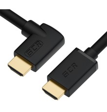 Greenconnect Кабель 2.0m HDMI 2.0, M/M правый угол, черный, HDR 4:2:2, Ultra HD, 4K 60 fps 60Hz/5K*30Hz, 3D, AUDIO, 18.0 Гбит/с, 28/28 AWG, GCR-52322