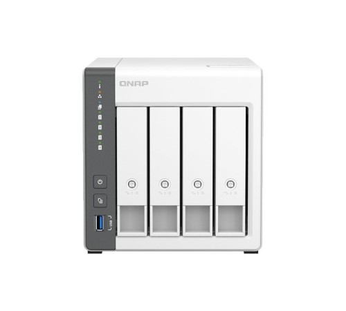 Сетевое хранилище без дисков/ channel QNAP D4 NAS 4 HDD trays.ARM 4-core Cortex-A55 2.0GHz, RAM 4 GB (max), 1x2.5GbE, 1x1GbE, 2xUSB 2.0 port,1xUSB 3.2 Gen 1 Сетевое хранилище без дисков/ channel QNAP D4 NAS 4 HDD trays.ARM 4-core Cortex-A55 2.0GHz, RAM 4 GB (max), 1x2.5GbE, 1x1GbE, 2xUSB 2.0 port,1xUSB 3.2 Gen 1