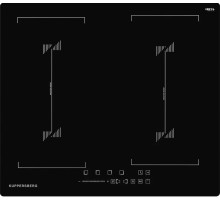 Встраиваемые индукционные панели Kuppersberg/ Индукционная варочная панель, 60 см, 4 конфорки, 9 уровней мощностей, управление: сенсорное/слайдер, черный