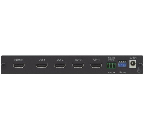 Усилитель-распределитель 1:4 HDMI UHD; поддержка 4K60 4:4:4, HDMI 2.0 [10-80408090]