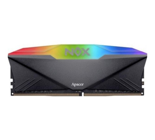 Оперативная память Apacer  DDR4  16GB  3200MHz DIMM NOX RGB Black Gaming Memory (PC4-25600) CL16 1.35V Intel XMP 2.0, Heat Sink (Retail) 1024*8  3 years (AH4U16G32C28YNBAA-1)