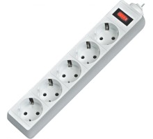 Сетевой фильтр Defender ES 3 3 м, белый, 5 розеток/ Surge Protector Defender ES 3 3m, white, 5 outlets
