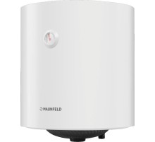 Водонагреватель/ Накопительный электрический водонагреватель MAUNFELD MWH50W01, 75 С max, мощность 1500 Вт, объем 50 л, механическое управление, мокрый ТЭН, магниевый анод, внутреннее покрытие бака эмаль, резьба для подключения воды 1/2 дюйма, белый цвет