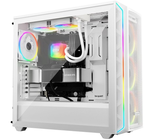 Водяное охлаждение для процессора/ Water Cooling System be quiet! LIGHT LOOP 240mm white (250W, 240mm, White, ARGB/ Fans: 2x120mm, 61.8CFM, 34.9dBA, 2100RPM/ Pump 2900RPM, Rad thickness 27mm/ S: 1851, 1700, 1200, 115X, AM5, AM4)