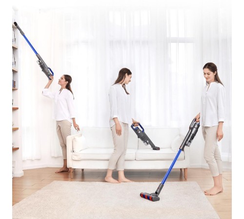 Пылесос вертикальный Jimmy Cordless Vacuum Cleaner JV63 Graphite+Blue с адаптером модели ZD24W300060EU (Из ремонта)