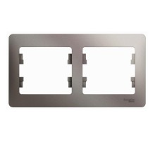 GLOSSA 2-постовая РАМКА, горизонтальная, ПЛАТИНА