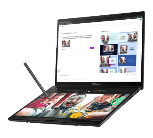Ноутбук/ ASUS UX8406CA-QL221W Duo Touch 14+14"(1920x1200 + 1920x1200 OLED 16:10)/Touch/Intel Core Ultra 7 255H(2Ghz)/16384Mb/1024PCISSDGb/noDVD/Int:Intel Arc graphics/Cam/BT/WiFi/75WHr/war 1y/1.65kg/Inkwell Gray/Win11Home + 2х14" экрана; маг-алю Ноутбук/ ASUS UX8406CA-QL221W Duo Touch 14+14"(1920x1200 + 1920x1200 OLED 16:10)/Touch/Intel Core Ultra 7 255H(2Ghz)/16384Mb/1024PCISSDGb/noDVD/Int:Intel Arc graphics/Cam/BT/WiFi/75WHr/war 1y/1.65kg/Inkwell Gray/Win11Home + 2х14" экрана; маг-алю