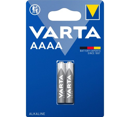 Батарейка AAAA/ Батарейка Varta AAAA/25A/LR61/LR8D425 BL2 Alkaline 1.5V (04061) (2/20/100) (2 шт.)