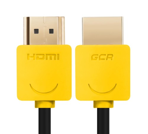 Greenconnect Кабель SLIM 0.5m HDMI 2.0, желтые коннекторы Slim, OD3.8mm, HDR 4:2:2, Ultra HD, 4K 60 fps 60Hz, 3D, AUDIO, 18.0 Гбит/с, 32/32 AWG, GCR-51584 Greenconnect Кабель SLIM 0.5m HDMI 2.0, желтые коннекторы Slim, OD3.8mm, HDR 4:2:2, Ultra HD, 4K 60 fps 60Hz, 3D, AUDIO, 18.0 Гбит/с, 32/32 AWG, GCR-51584