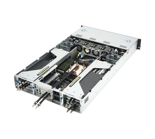 Серверная платформа/ ASUS ESC4000A-E12-SKU1, 2U GPU, 1 x SP5 LGA6096 EPYC 9004 (400W), 12DIMM DDR5, 2 x 2.5" SATA/SAS*/NVMe + 2 x 3.5" SATA/SAS*/NVMe + 2 x 3.5" SATA/SAS*,2 x GbE LAN (I350), 1+1 2600W