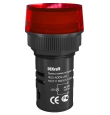 Лампа комм. ADDS ?22 мм Цвет:КРАСНЫЙ LED 220В ЛK-22