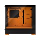 Корпус ПК без блока питания/ Case Fractal Design Pop Air RGB Orange Core TG Clear Tint, Midi-Tower, 3x120mm RGB, 2xUSB-A 3.2 ATX, mATX, mITX Black/Orange