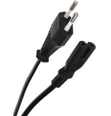 Кабель/ Кабель для аудио-видео техники IEC-320-C7 -- розетка EU, 2-pin <VDE>, VCOM <CE023-CU0.5-1.8>, 1,8m