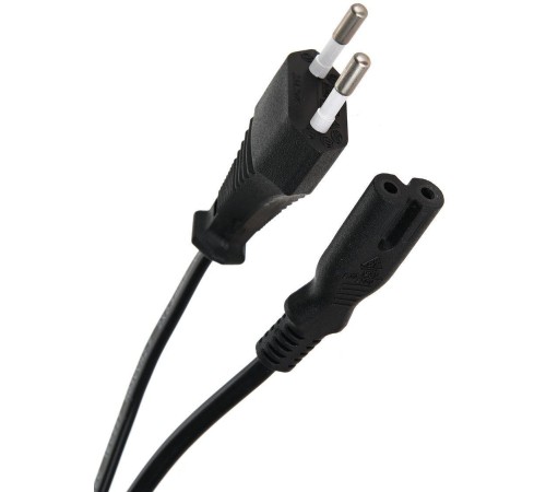 Кабель/ Кабель для аудио-видео техники IEC-320-C7 -- розетка EU, 2-pin <VDE>, VCOM <CE023-CU0.5-1.8>, 1,8m