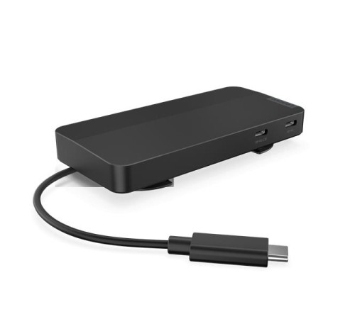 Док-станция Lenovo USB-C Dual Display Travel Dock (1x HDMI 2.1, 1x DP 1.4, 1x USB-A 3.2 Gen 2, 2x USB-C 3.2 Gen 2, 1x RJ45)