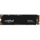 Твердотельный накопитель/ Crucial SSD P3 Plus, 2000GB, M.2(22x80mm), NVMe, PCIe 3.0 x4, QLC, R/W 5000/4200MB/s, IOPs н.д./н.д., TBW 440, DWPD 0.1 (12 мес.)