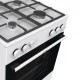 Газовая плита Gorenje/ Газовая плита Gorenje, автоматический электроподжиг варочной поверхности и духовки, чугунные решетки, цвет белый