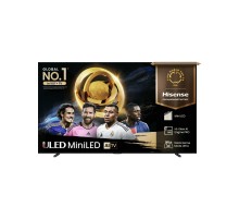 Телевизор ЖК 100'' Hisense/ 100", Ultra HD, Mini LED, Local Dimming Zone 608, 165 Hz, Smart TV (ОС VIDAA U9), Wi-Fi, DVB-T2/T/C/S2/S, HDR 10+, Dolby Vision, Dolby Atmos, Bluetooth, 2.1 2*15W+20W, CI+(1.4), 4хHDMI, 2хUSB, Works with Alexa, Alexa Built