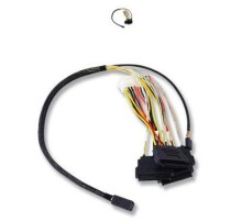 Кабель Cable, SFF-8643 - 4*SFF-8482, 1M (analog LSI00412 / L5-00222-00 / 2280100-R / ACD-SFF8643-SAS8482SB-10M / MD-6705049)