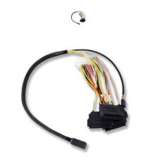 Кабель Cable, SFF-8643 - 4*SFF-8482, 1M (analog LSI00412 / L5-00222-00 / 2280100-R / ACD-SFF8643-SAS8482SB-10M / MD-6705049)
