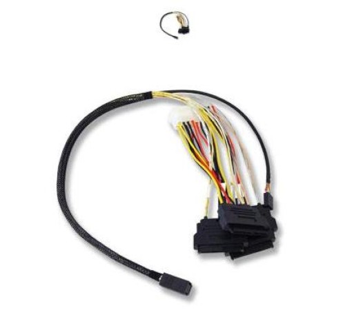 Кабель Cable, SFF-8643 - 4*SFF-8482, 1M (analog LSI00412 / L5-00222-00 / 2280100-R / ACD-SFF8643-SAS8482SB-10M / MD-6705049)