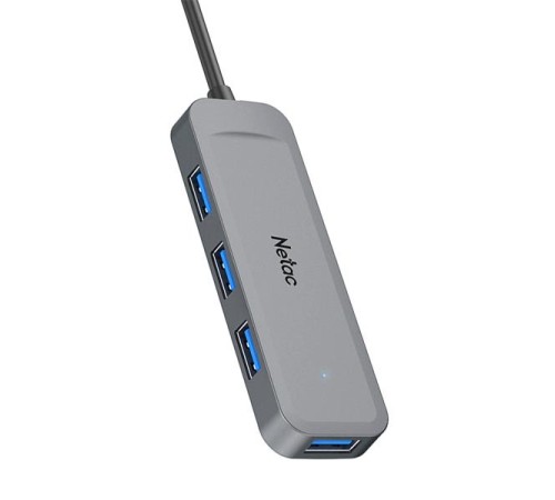 USB-концентратор Netac USB Hub WF11, USB-A to USB3.0*4 (repl. NT08WF11-30GR)