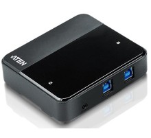 Переключатель, электрон., USB, 2 User > 2 устройства + клавиатура + мышь, 2 USB A-тип > 4 USB A-тип, Male > Female, со встроен. шнурами 2х1.2м., (USB 2.0)/ 2 PORT USB3.0 Peripheral Sharing Device.