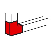 Плоский угол 85x50 мм METRA