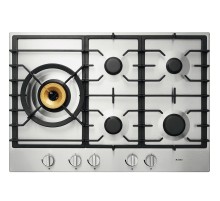 Встраиваемые газовые панели ASKO/ Арт. 476657 ; газовая, встраиваемая, 4.8 х 75 х 52.6, 5 конфорок, конфорка повышенной мощности Super Vario Wok, механическое управление, поворотные переключатели, нержавеющая сталь