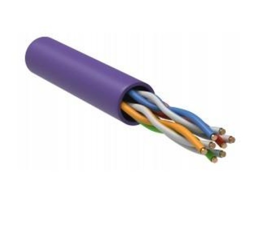 ITK Витая пара U/UTP кат.5E 4х2х24AWG LSZH фиолетовый (305м)