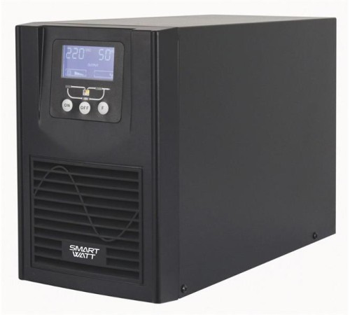 Источник бесперебойного питания SMARTWATT ИБП Онлайн, мощность 1000/900 ВА/Вт, напольный, LCD дисплей, IEC13 - 6 шт., встроенные АКБ
