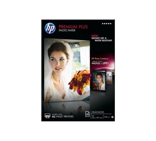 Бумага/ HP Premium Plus Semi-gloss Photo Paper-20 sht/A4/210 x 297 mm Бумага/ HP Premium Plus Semi-gloss Photo Paper-20 sht/A4/210 x 297 mm