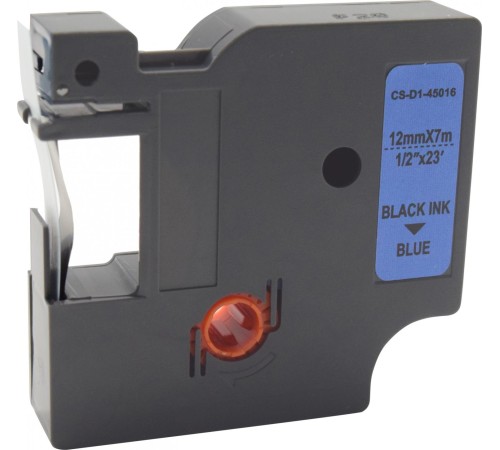 -/ Картридж ленточный Cactus CS-D1-45016 45016 черный/синий для Dymo LM 160, 210D, 280, PnP, 420P, 500 TS; Rhino Pro 6000, 5200, 4200