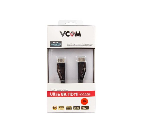 Кабель/ Кабель HDMI 19M/M,ver. 2.1, 8K@60 Hz 2m VCOM <CG860-2M>