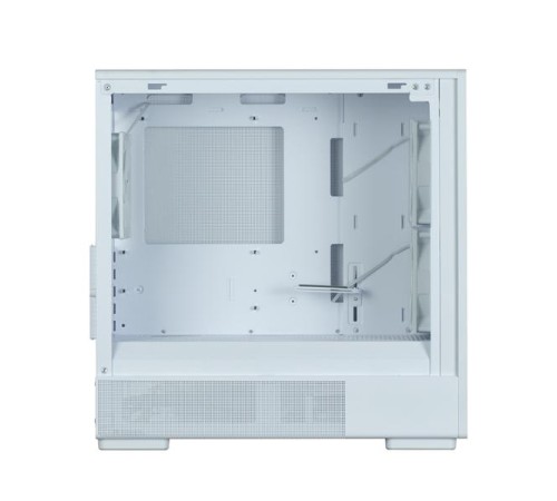 корпус ZALMAN P10 NAMU, MATX, WHITE, WINDOW, FRONT COVER WALNUT, 2x3.5", 3x2.5", 1xUSB TYPE-C, 1xUSB3.0, FRONT 2x120mm, REAR 1x120mm ARGB