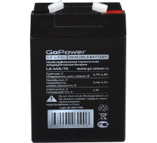 Аккумулятор свинцово-кислотный GoPower LA-445/70 4V 4.5Ah (1/20)