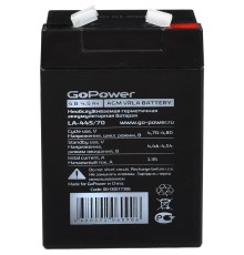 Аккумулятор свинцово-кислотный GoPower LA-445/70 4V 4.5Ah (1/20)