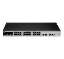 Коммутатор/ DES-3528_RFB/A3 Refurbished unit, clean, fully tested, well-packed with power cable and 19' rack mounts.Managed L2+ Stackable Switch 24x100Base-TX, 2x1000Base-T, 2xCombo 1000Base-T/SFP, CLI, RS-232 Console, RPS, H/W A3.