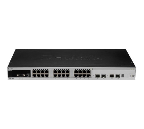 Коммутатор/ DES-3528_RFB/A3 Refurbished unit, clean, fully tested, well-packed with power cable and 19' rack mounts.Managed L2+ Stackable Switch 24x100Base-TX, 2x1000Base-T, 2xCombo 1000Base-T/SFP, CLI, RS-232 Console, RPS, H/W A3.