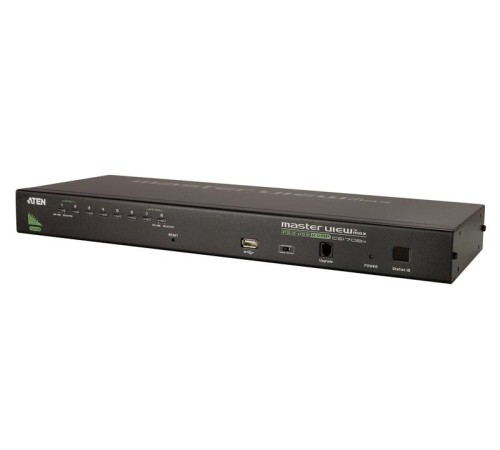 Переключатель электронный ATEN 1-Local/Remote Share Access 8-Port PS/2-USB VGA KVM over IP Switch