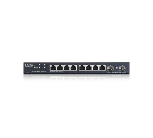Коммутатор/ Multigigabit Smart L3 Lite switch Zyxel NebulaFlex XMG1915-10E, 8xRJ-45: 1/2.5G, 2xSFP+, silent (no fan)