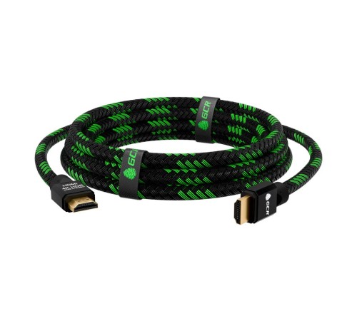 GCR Кабель 1.5m HDMI 2.0, BICOLOR нейлон, AL корпус черный, HDR 4:2:2, Ultra HD, 4K 60 fps 60Hz/5K*30Hz, 3D, AUDIO, 18.0 Гбит/с, 28AWG. GCR-52161 GCR Кабель 1.5m HDMI 2.0, BICOLOR нейлон, AL корпус черный, HDR 4:2:2, Ultra HD, 4K 60 fps 60Hz/5K*30Hz, 3D, AUDIO, 18.0 Гбит/с, 28AWG. GCR-52161