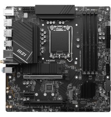 Материнская плата/ MB MSI INTEL B760 s1700, 4xDDR4(128GB), 2xHDMI 2.1/2xDP, 1xPCIe 4.0x16, 1xPCIe 3.0x16, 1xPCIe 3.0, 1xLAN (2.5GbE), Wi-Fi, BT, 4xSATA 6Gb/s, 2xM.2, 4xUSB 3.2, 2xUSB 2.0, 1xPS/2, mATX