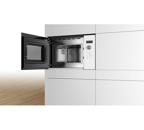 Встраиваемые микроволновые печи BOSCH 800Вт, 7 режимов, 20 л, белый