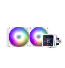 Система водяного охлаждения Zalman CPU Liquid Cooler 240mm, ARGB, LCD Display, white