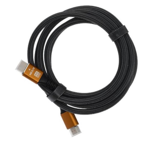 Кабель/ Кабель GoPower Ultra High Speed HDMI (m)-HDMI (m) 2.0м нейлон ver.2.1 8K 60Hz серый в пакете (1/150)