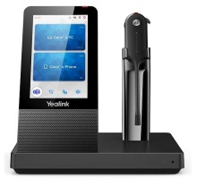 Гарнитура YEALINK WH67 UC, Беспроводная, HD звук, 120м DECT, Шумоподав, Дисплей 4'', USB-хаб, Bluetooth, шт