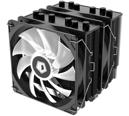 Кулер для процессора/ CPU Cooler ID-COOLING SE-55 ARGB (250W, 4-pin PWM, 153mm, Al/Cu, 6x6mm, ARGB, 2x120mm, 68.2CFM, 35.2dBA, 1500RPM, S: 1700/1200/115X, AM5/AM4, Black) Кулер для процессора/ CPU Cooler ID-COOLING SE-55 ARGB (250W, 4-pin PWM, 153mm, Al/Cu, 6x6mm, ARGB, 2x120mm, 68.2CFM, 35.2dBA, 1500RPM, S: 1700/1200/115X, AM5/AM4, Black)