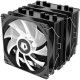 Кулер для процессора/ CPU Cooler ID-COOLING SE-55 ARGB (250W, 4-pin PWM, 153mm, Al/Cu, 6x6mm, ARGB, 2x120mm, 68.2CFM, 35.2dBA, 1500RPM, S: 1700/1200/115X, AM5/AM4, Black)
